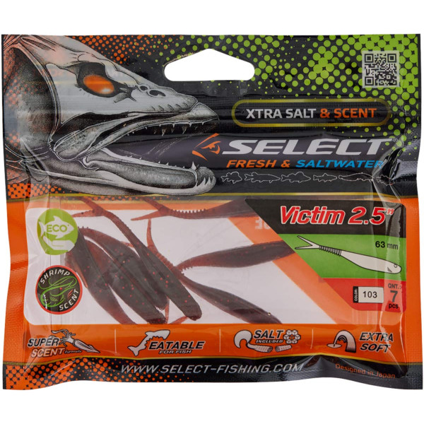 Silicone Select Victim V-Tail 2.5" #103 (7 pcs/pack)