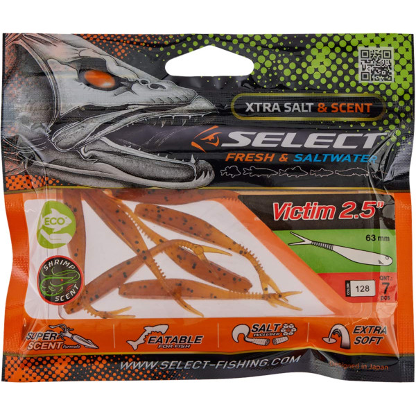 Silicone Select Victim V-Tail 2.5" #128 (7 pcs/pack)