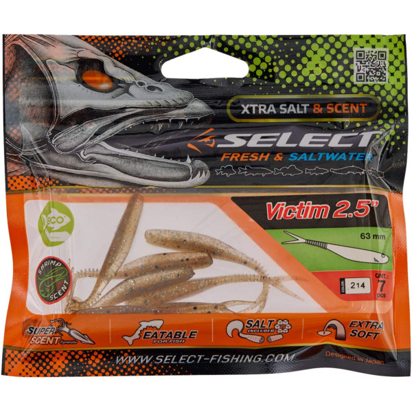 Silicone Select Victim V-Tail 2.5" #214 (7 pcs/pack)