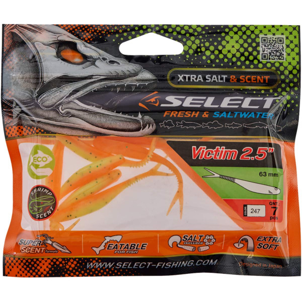 Silicone Select Victim V-Tail 2.5" #247 (7 pcs/pack)