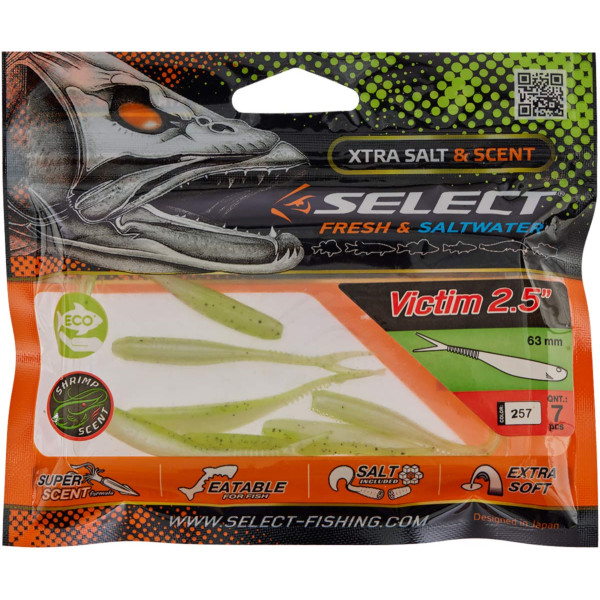 Silicone Select Victim V-Tail 2.5" #257 (7 pcs/pack)