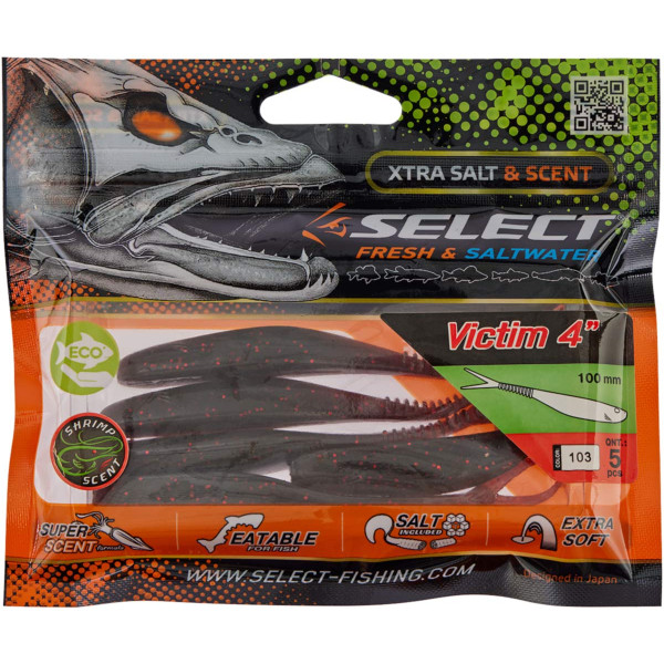 Silicone Select Victim V-Tail 4" #103 (5 pcs/pack)