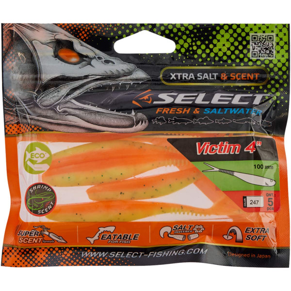 Silicone Select Victim V-Tail 4" #247 (5 pcs/pack)