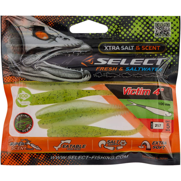 Silicone Select Victim V-Tail 4" #257 (5 pcs/pack)