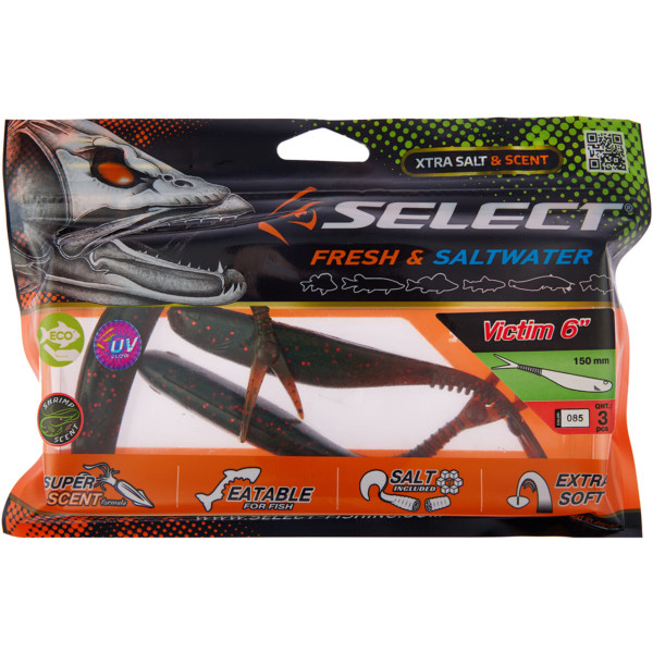 Silicone Select Victim V-Tail 6" #085 (3 pcs/pack)