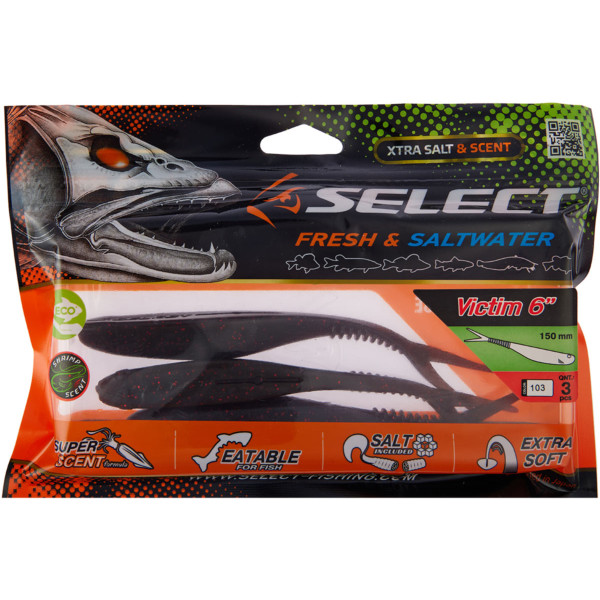 Silicone Select Victim V-Tail 6" #103 (3 pcs/pack)