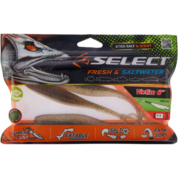Силикон Select Victim V-Tail 6" #214 (3 шт/уп)