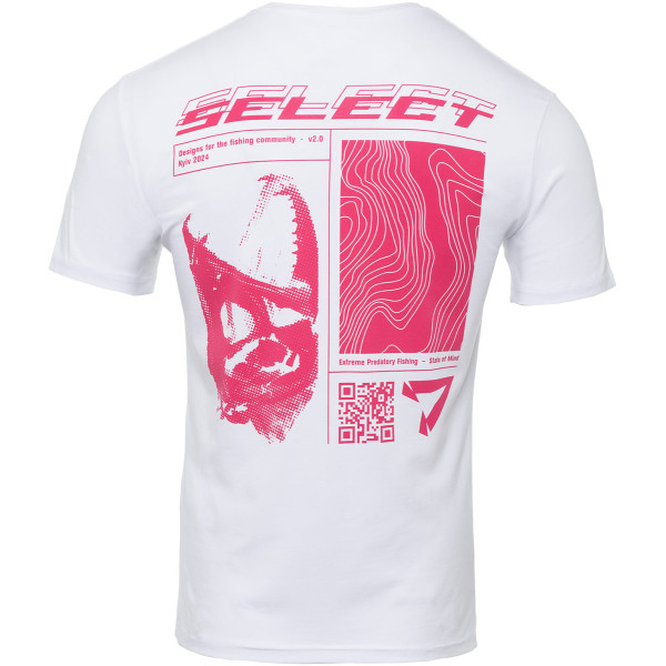 Футболка Select T-Shirt Lines Fish XXL White