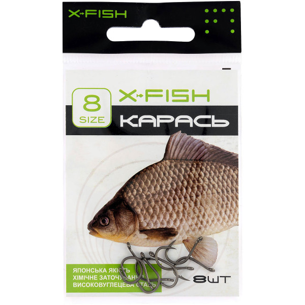 Hook X-Fish Crucian carp #8 (8 pcs/pack)