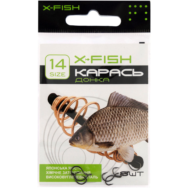 Hook X-Fish Crucian carp (donka) #14 (8 pcs/pack)