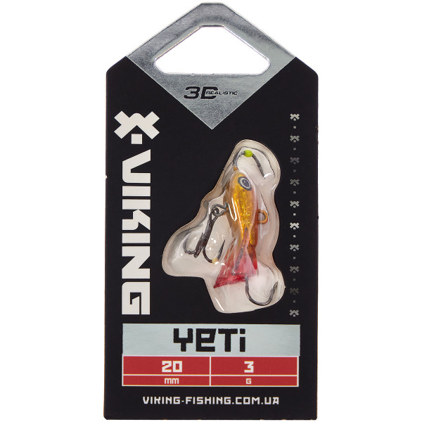 Балансир Viking Fishing Yeti Ice Jig 15mm 1.5g #8 Candle Flame