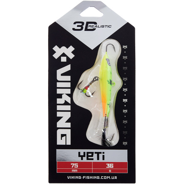 Балансир Viking Fishing Yeti 75mm 36g #5 Acid
