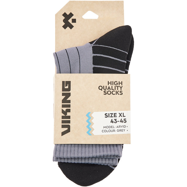 Носки Viking Fishing Arvid XL(43-45) серо-черный