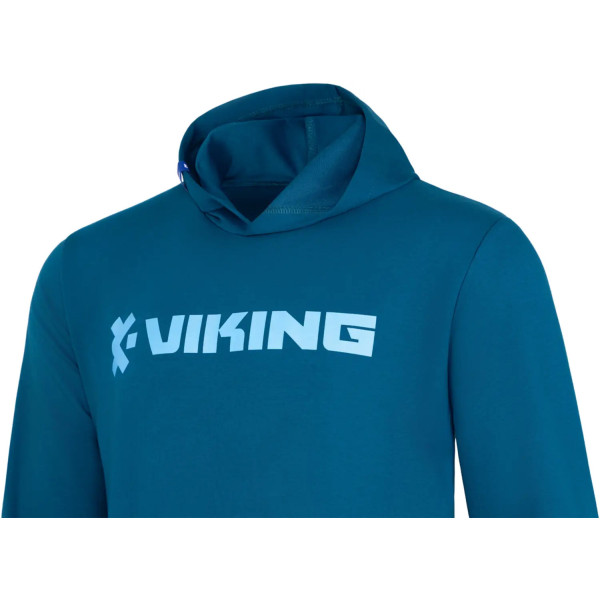 Viking Fishing Ice Promo Hoodie S Blue