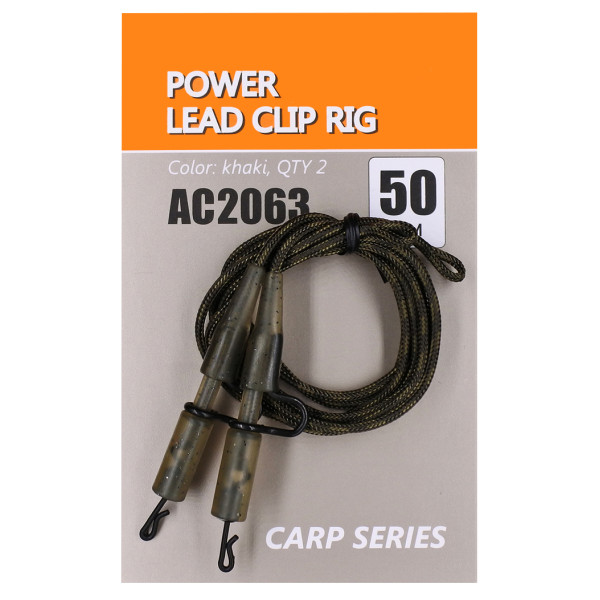 Installation Orange Power lead clip 50cm (2pcs/pack)
