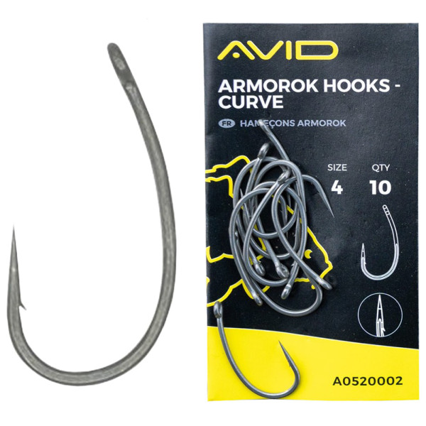Гачок короповий Avid Carp Armorok Hooks Curve #6 (10 шт/уп)