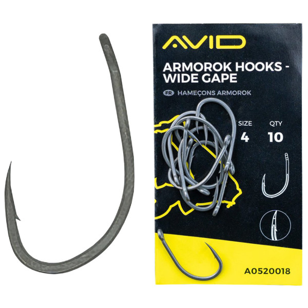 Avid Carp Armorok Hooks Wide Gape #8 (10 pcs/pack)
