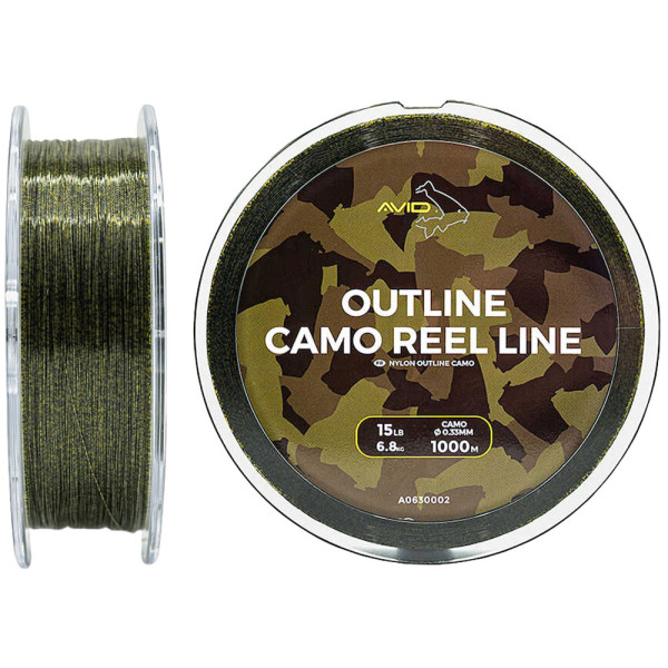 Line Avid Carp Outline Camo Reel Line 300m 0.28mm 10Lb/4.5kg