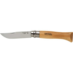 Opinel No. 8 Inox Knife. Beech Handle