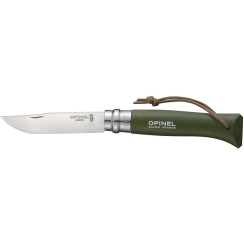 Opinel Trekking No. 8 Inox knife. Green.