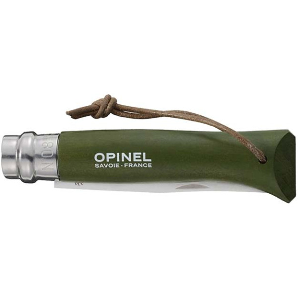 Opinel Trekking No. 8 Inox knife. Green.