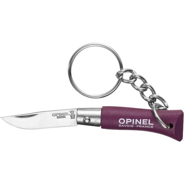 Opinel Keychain No. 2 Inox Knife. Purple.