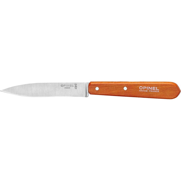 Opinel Paring No. 112 knife. Color: orange.