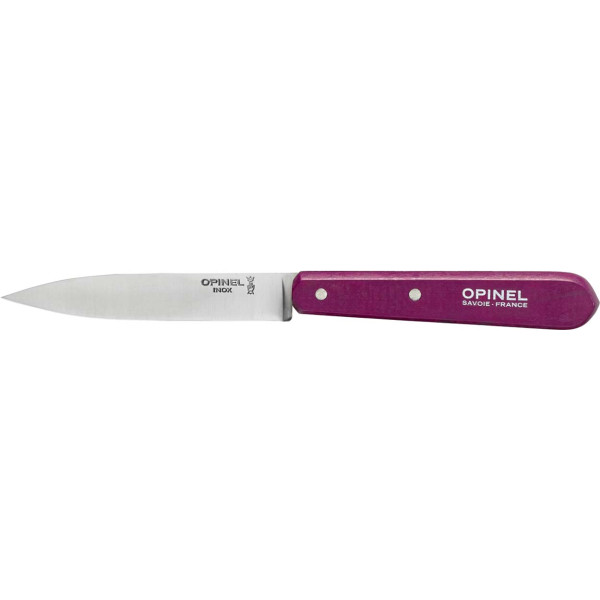 Opinel Paring No. 112 knife. Color: purple.