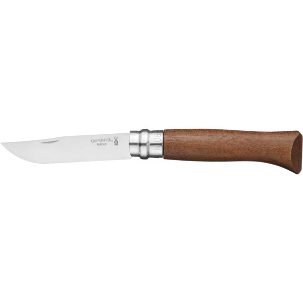 Opinel No. 8 Inox knife. Walnut handle.
