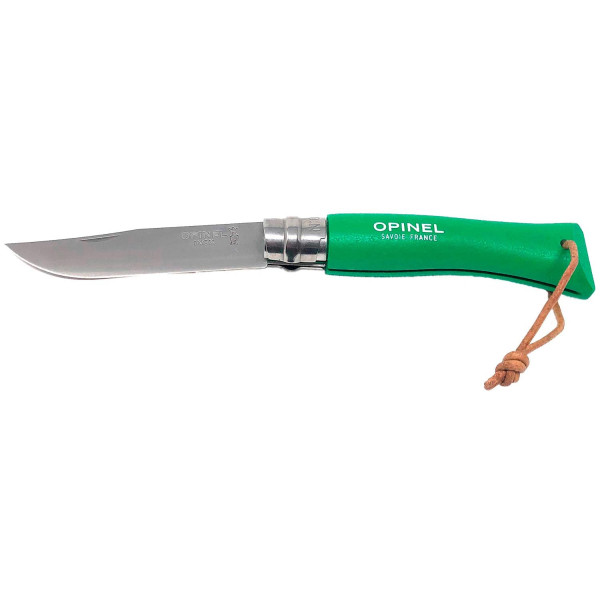Opinel No. 7 Inox Trekking Knife. Color: Green