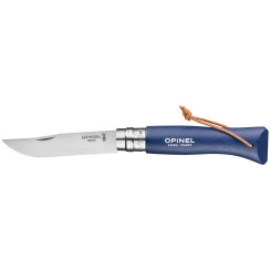 Opinel Trekking No. 8 Inox knife. Color: dark blue