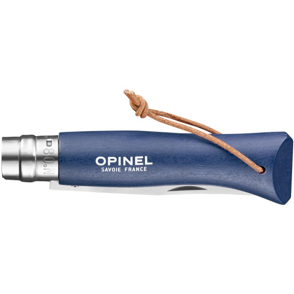 Opinel Trekking No. 8 Inox knife. Color: dark blue