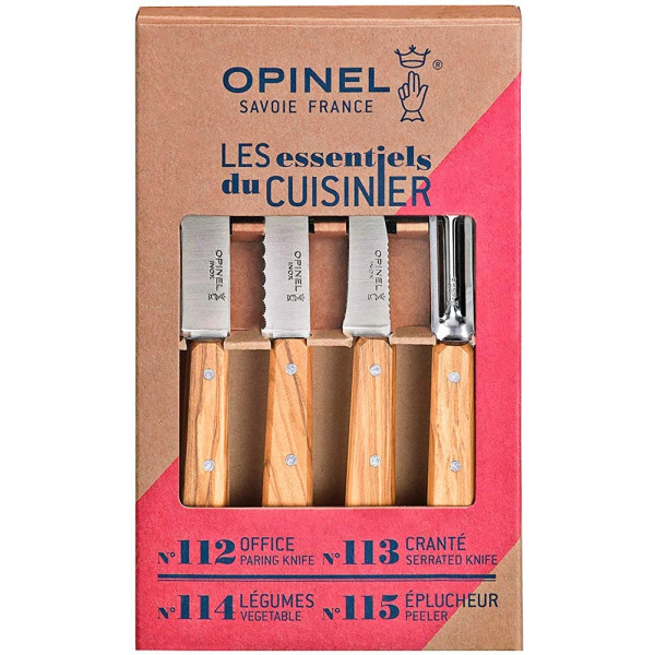 Knife set Opinel Les Essentiels Olive