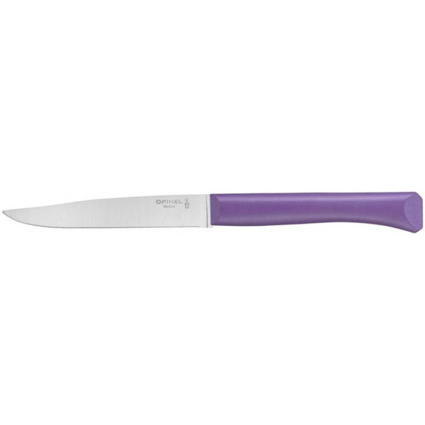 Opinel Bon Appetit Plus kitchen knife. Purple color.