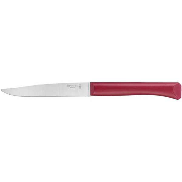 Opinel Bon Appetit Plus kitchen knife. Color: Burgundy.
