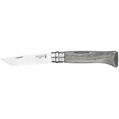 Opinel No. 8 VRI Laminated Knife. Gray.