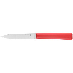 Opinel knife #313 Serrated. Color: red.