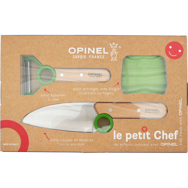 Opinel Le Petite Chef Green Knife Set