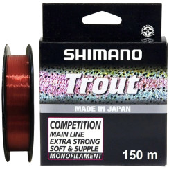 Line Shimano Trout Competition Mono 150m 0.16mm 2.16kg Red