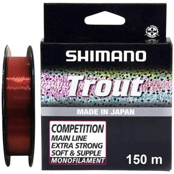 Line Shimano Trout Competition Mono 150m 0.22mm 4.05kg Red