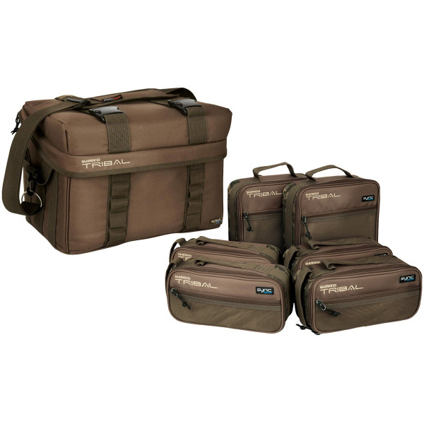 Сумка Shimano Tactical Full Compact Carryall для рибальських снастей (укомплетована)