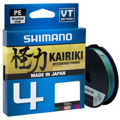 Cord Shimano Kairiki 4 PE (Multi Color) 150m 0.13mm 7.4kg