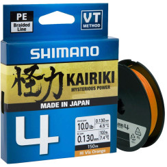 Cord Shimano Kairiki 4 PE (Hi-Vis Orange) 150m 0.19mm 11.6kg