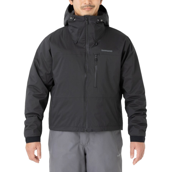 Shimano Durast Warm Short Rain Jacket L c:black