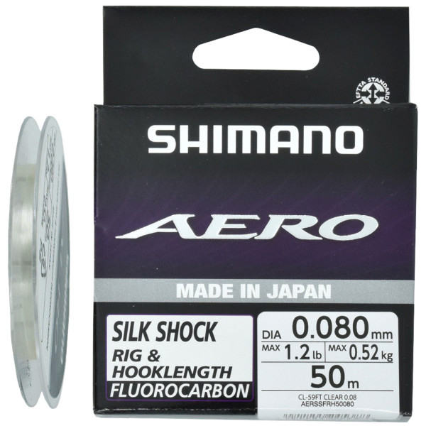 Флюорокарбон Shimano Aero Silk Shock Fluoro Rig/Hooklength 50m 0.158mm 2.46kg
