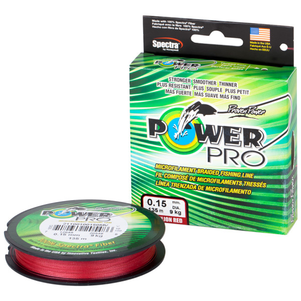 Cord Power Pro 135m Red 0.19mm 13kg/28.6lb