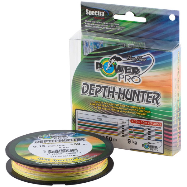 Шнур Power Pro 150m Depth-Hunter Multi Color 0.10mm 5kg/11lb