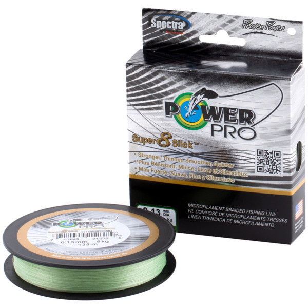 Cord Power Pro Super 8 Slick 135m Aqua Green 0.19 33lb/15kg