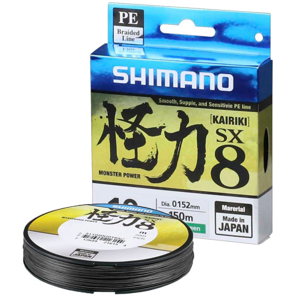 Шнур Shimano Kairiki SX8 PE (Steel Gray) 300m 0.33mm 34.0kg