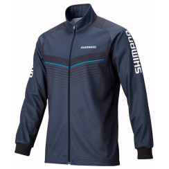 Shimano Print Warm Shirt L indigo